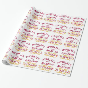 25. Geburtstag Geschenkpapier