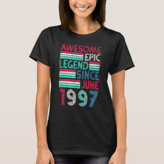 25. Geburtstag  Großartige epische Legende seit Ju T-Shirt