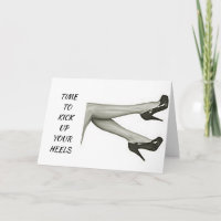 **25. GEBURTSTAG** HEELS-Karte AUFBEWAHREN
