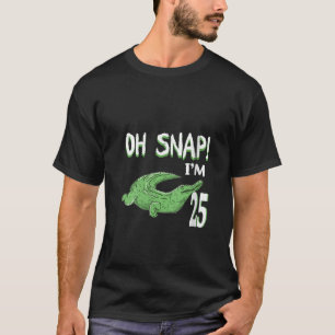 25. Geburtstag Krokodil Reptile Alligator 25 Jahr T-Shirt