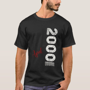 25. Geburtstag Mann Original April 2000 25 Jahre M T-Shirt