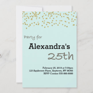 25. Geburtstag Personalisiert in Pastellfarben Einladung