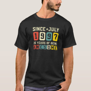 25. Geburtstag Phantastisch Seit Juli 1997 Vintag T-Shirt