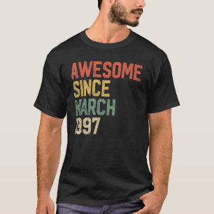 25. Geburtstag Phantastisch Seit März 1997 25 Jahr T-Shirt