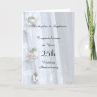25. Geburtstagskarte, Vintage Spitze