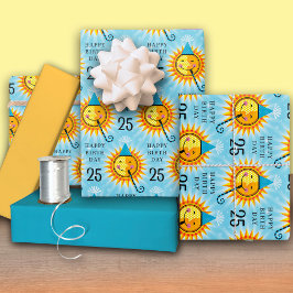 25. Geburtstagskorb Geschenkpapier Set