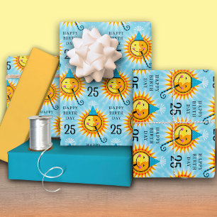 25. Geburtstagskorb Geschenkpapier Set