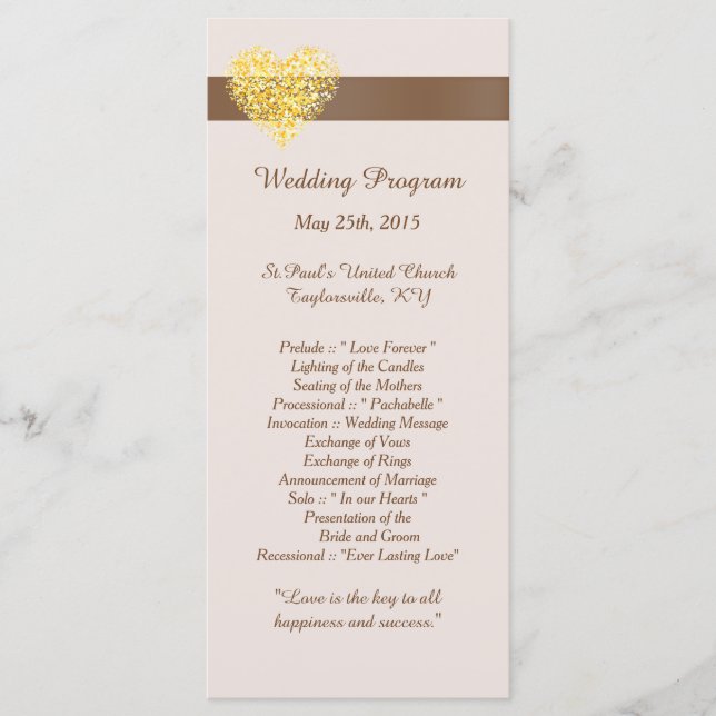 25 Herbstpfeifen Hochzeitsprogramme Programm (Vorderseite)