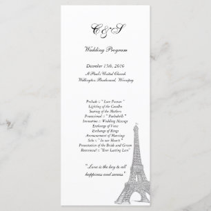 25 Hochzeiten in Pariser Programmen Programm