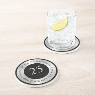 25. Hochzeitsfeier Getränkeuntersetzer