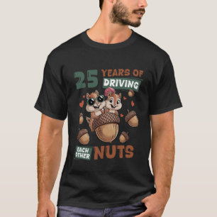25. Hochzeitsjubiläum 25 Jahre Paar passend T-Shirt