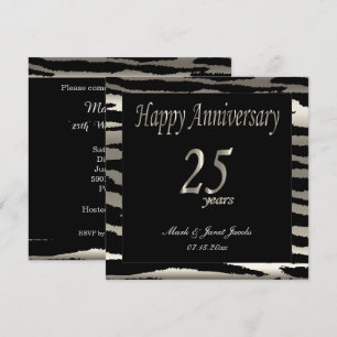25. Hochzeitstag Einladung