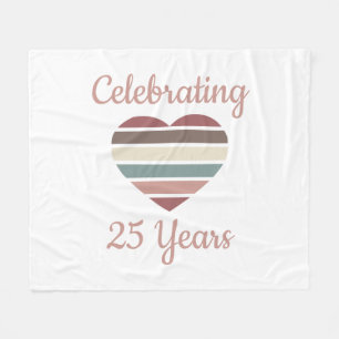 25. Hochzeitstag Fleecedecke