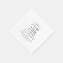 25. Hochzeitstag Gold-Typografie