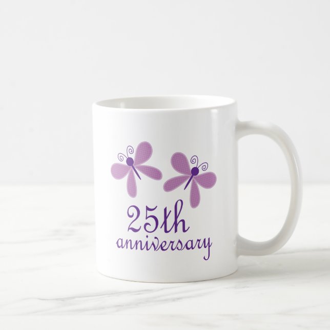 25. Hochzeitstag Kaffeetasse (Rechts)