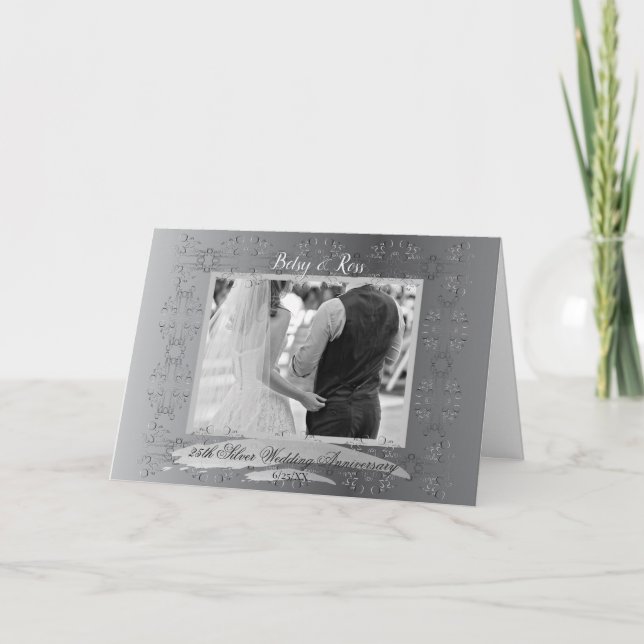 25. Hochzeitstag Karte (Vorderseite)