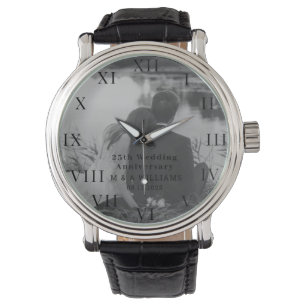 25. Hochzeitstag Modernes Foto Fünfzigjährig Armbanduhr