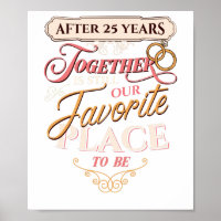 25. Hochzeitstag nach 25 Jahren zusammen