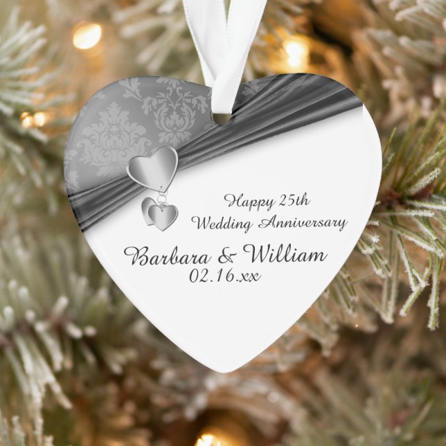 25. Hochzeitstag Ornament (Baum)