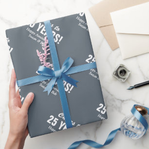 25. Hochzeitstag Paare Geschenkpapier
