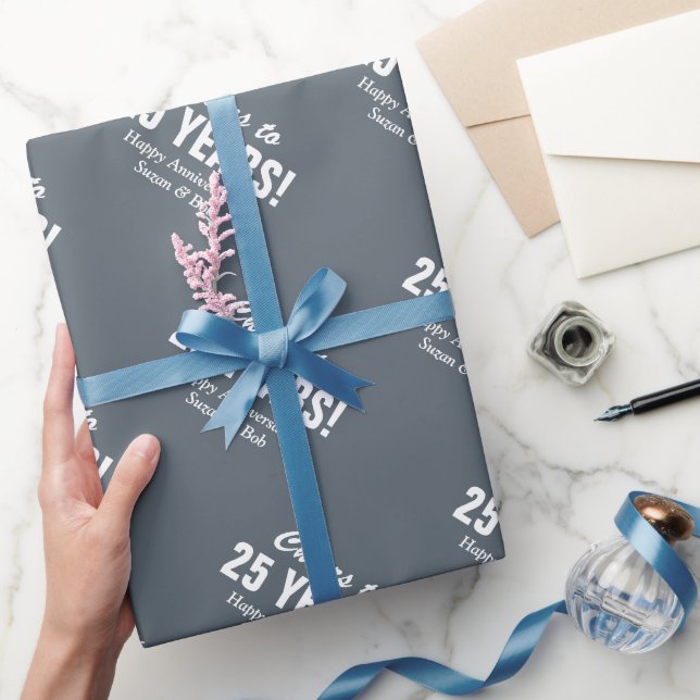25. Hochzeitstag Paare Geschenkpapier (Schenken)