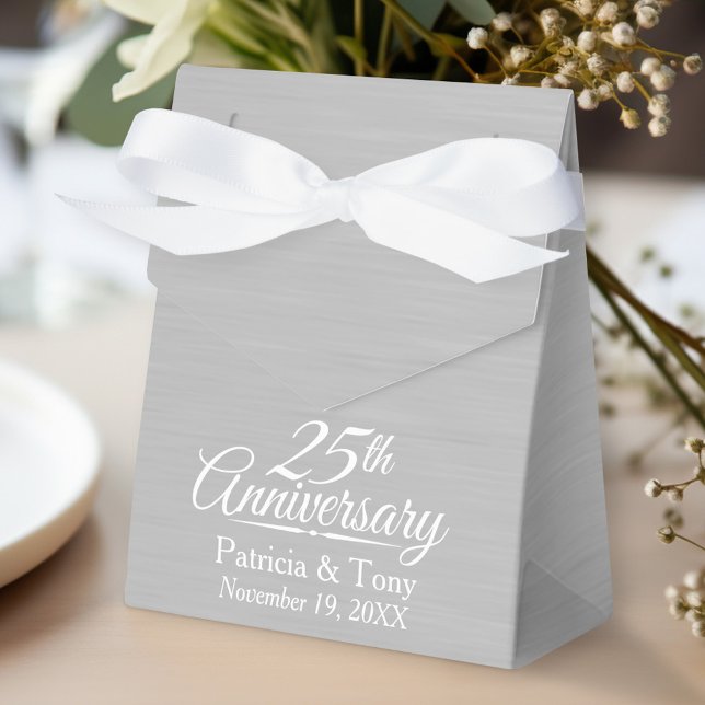 25. Hochzeitstag Personalisiert Geschenkschachtel (Personalized gift box for wedding anniversary party favors)
