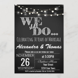 25. Hochzeitstag, Wir feiern immer noch unseren Ja Einladung