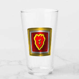 25. Infanterie Division Customized Patch Glas