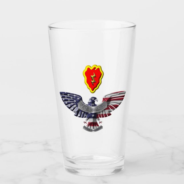 25. Infanterie Division Im Flugzeug Eagle Veteran Glas (Vorderseite)