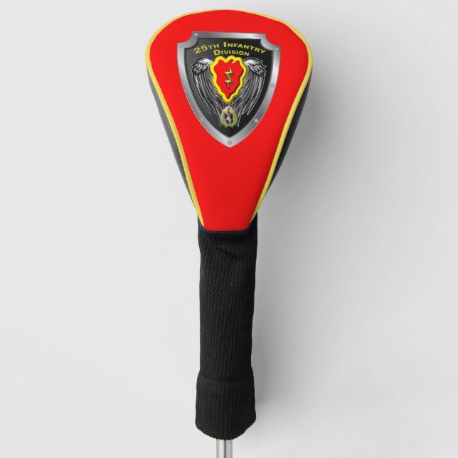 25. Infanterie-Division „Tropic Lightning“-Abzeich Golf Headcover (Vorderseite)