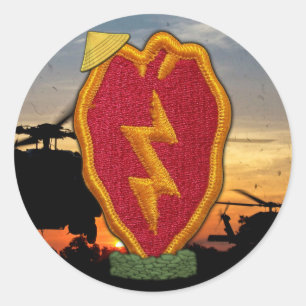 25. Infanterie Division vietnam War Patch Aufklebe Runder Aufkleber