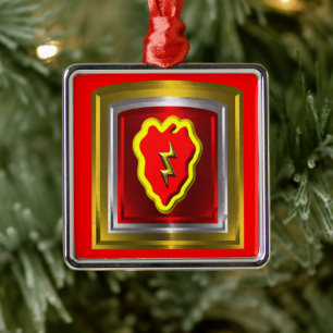 25. Infanterie-Division Weihnachten Ornament Aus Metall