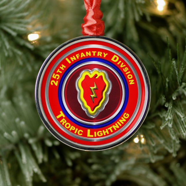 25. Infanterie-Division Weihnachten Ornament Aus Metall (Baum)