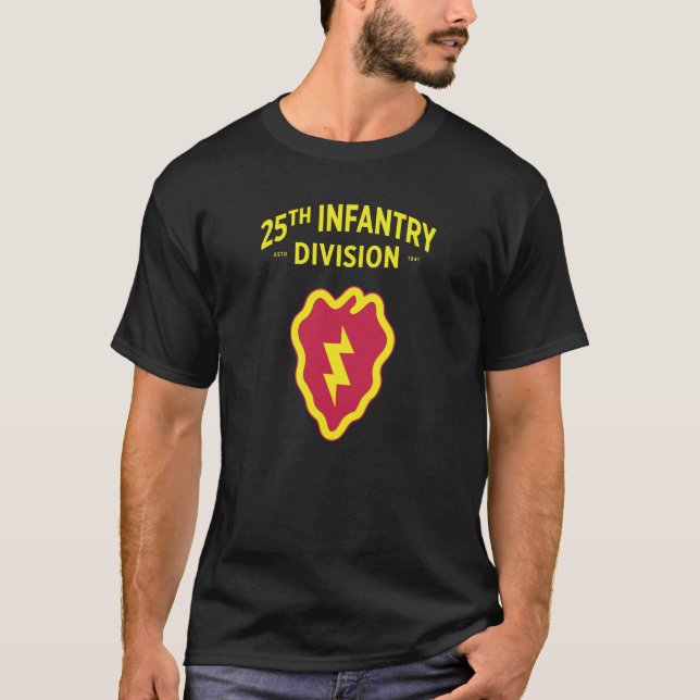 25. Infanterieabteilung Abzeichen T-Shirt (Vorderseite)