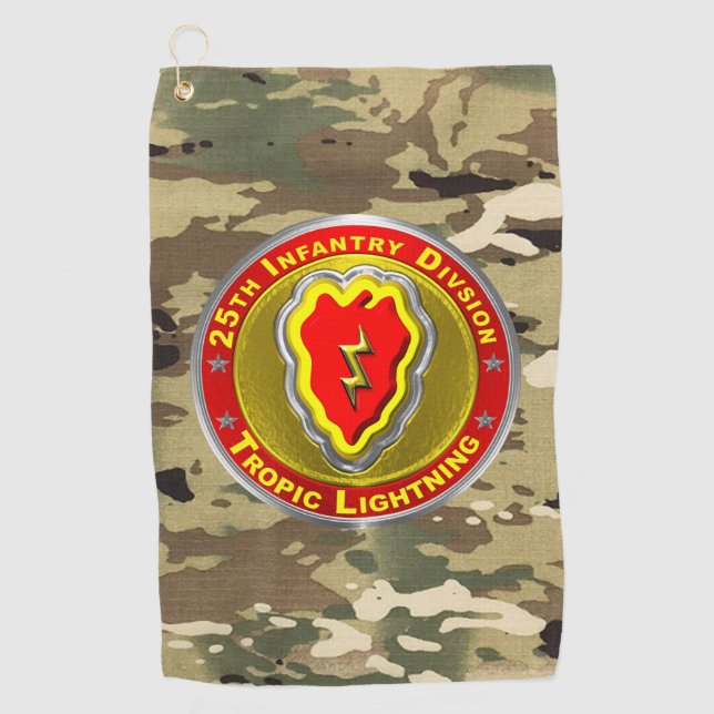 25. Infanterieabteilung  Golfhandtuch (Vorderseite)