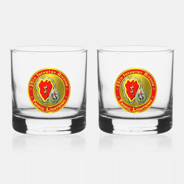 25. Infanterieabteilung Whiskyglas (Vorderseite)