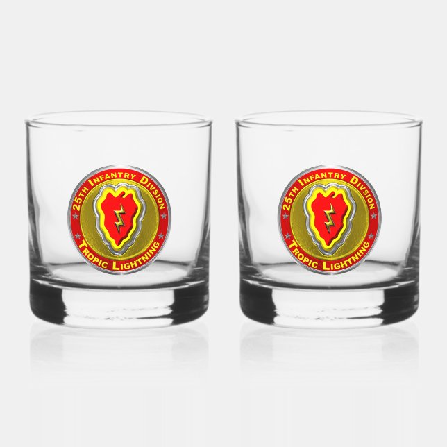 25. Infanterieabteilung Whiskyglas (Vorderseite)