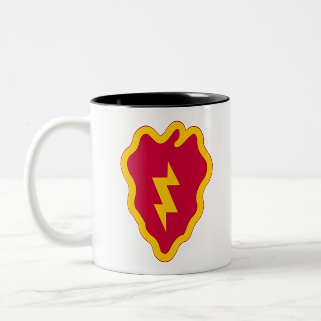 25. Infanteriedivision Zweifarbige Tasse (Links)