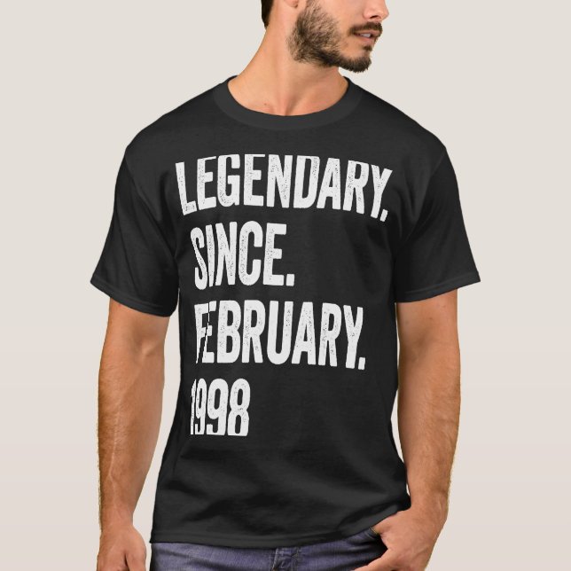 25 Jahre alte Legendärin seit Februar 1998 25. T-Shirt (Vorderseite)