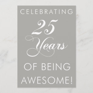 25 Jahre Awesome feiern - Einladung