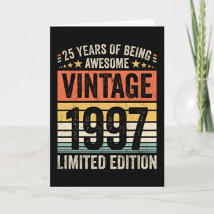 25 Jahre Awesome Vintage 1997 Karte