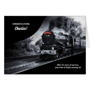 25 Jahre Eisenbahn-Ruhestand Herzlichen Glückwunsc