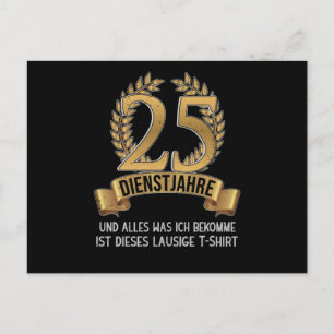 25 Jahre Firmenjubiläum Postkarte