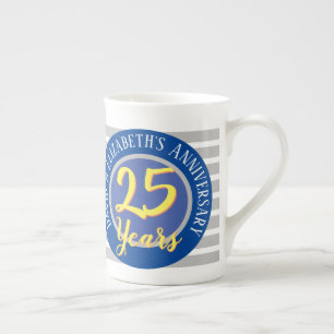 25 Jahre Jahrestag Prozellantasse