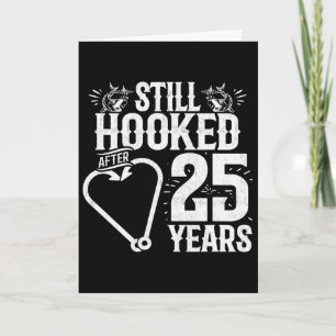 25 Jahre verheiratet - Angelpaar - 25. Hochzeitsta Karte