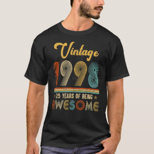 25 Jahre Vintag 1998 25. Geburtstag 1 T-Shirt