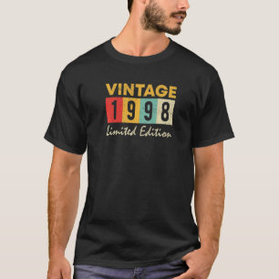 25 Jahre Vintag 1998 25. Geburtstag T-Shirt