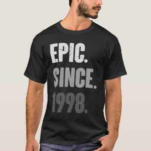 25 Jahre Vintag 1998 Geburtstag 25. Dekoration T-Shirt