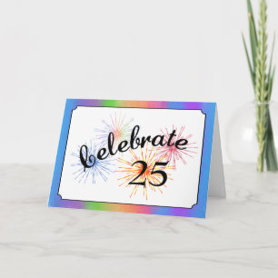25-Jahres-Jubiläum Karte
