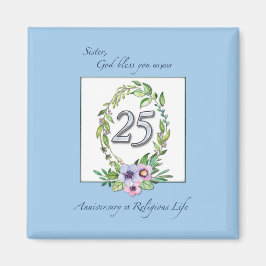 25. Jahrestag der Katholischen Nun, Tod und Silber Magnet